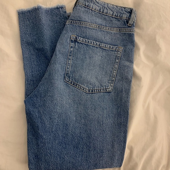 Garage blue high waisted Mom Jeans - Picture 1 of 5